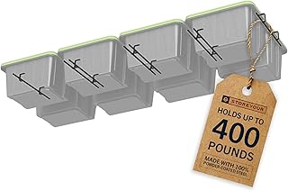 StoreYourBoard Overhead Tote Loft Bin Rail System - Garage Ceiling Bin R...