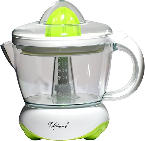 Uniware 8701GR 1.2L Exprimidor eléctrico de cítricos, haz jugo fresco y delicioso en casa