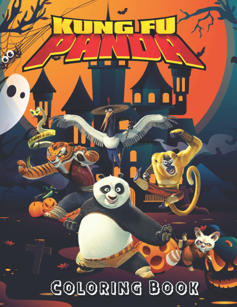 Buy Kung Fu Panda Coloring Book: 100 Pages, Colour Kung Fu Panda