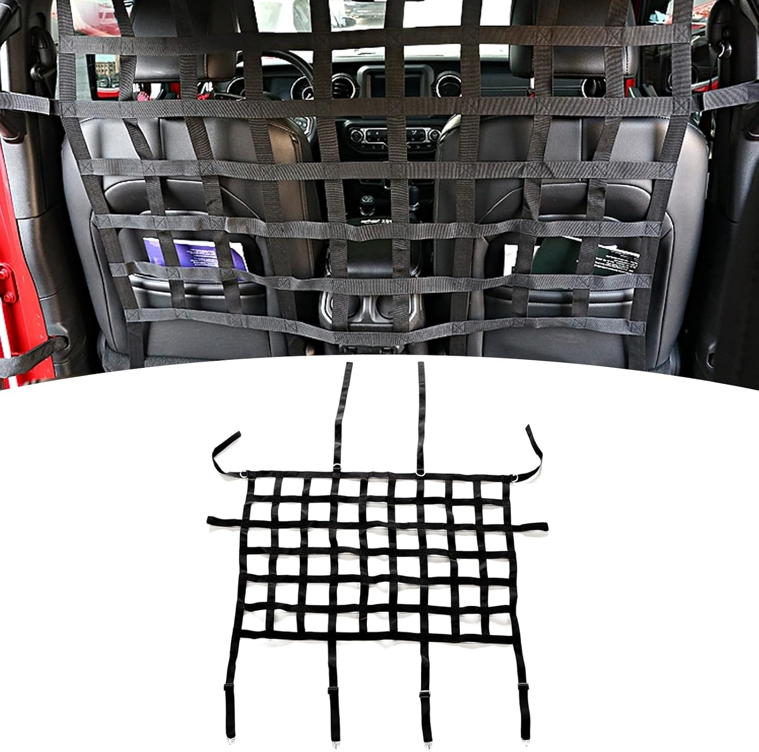 ETL INDUSTRIES Dog Car Barrier Rear Seat Divider Net for