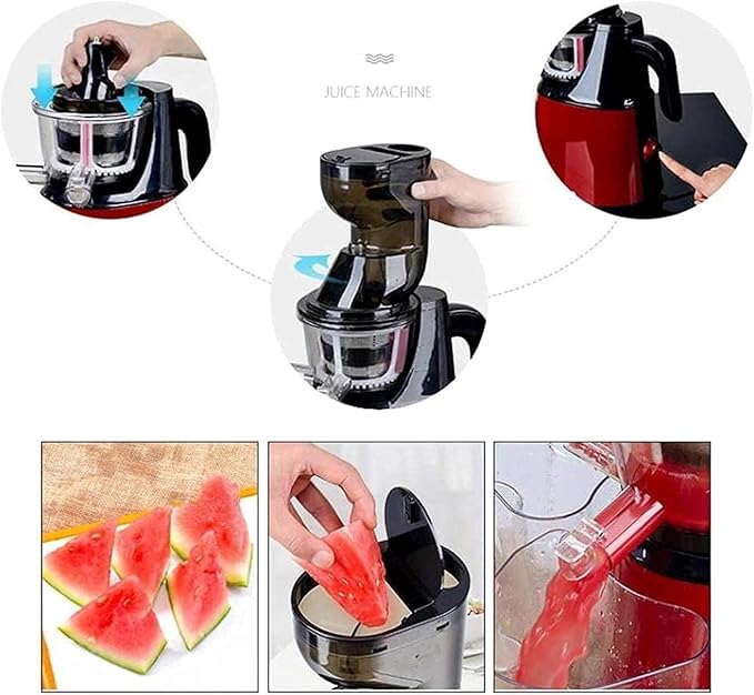 Extractor de Jugos Prensado Frío Boca Ancha 150W Función Reversa miniatura 5