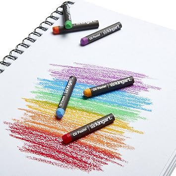 KINGART 60-Piece Oil Pastels Set, Soft Oil Pastels for Art Painting, Drawing, Blending, Art Supplies for Artists, Beginners, Students, Teachers