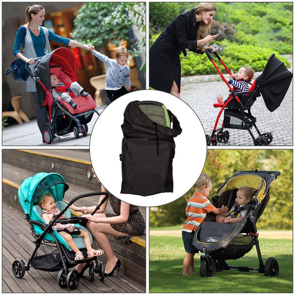 Borsa per Trasporto Passeggino,Borsa da Viaggio per Passeggino Impermeabile,per Aereo,Outdoor,Viaggio,Nero