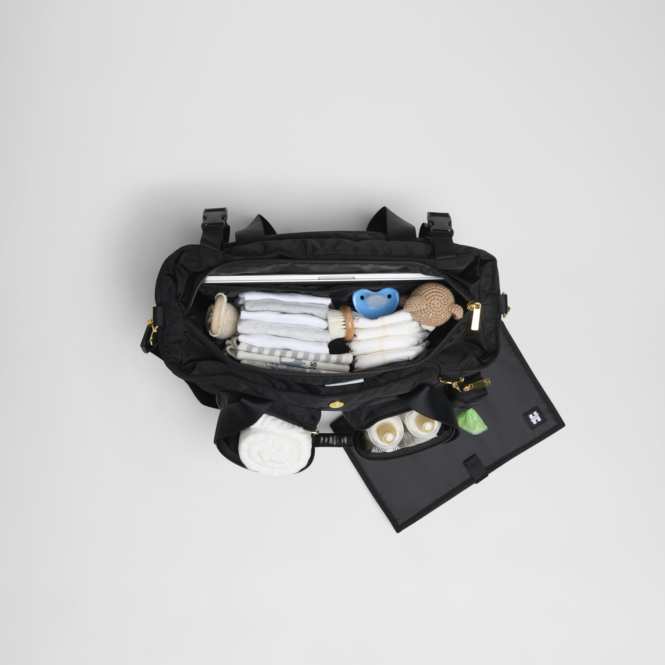 Huggies Borsa per pannolini Unisex, Nero