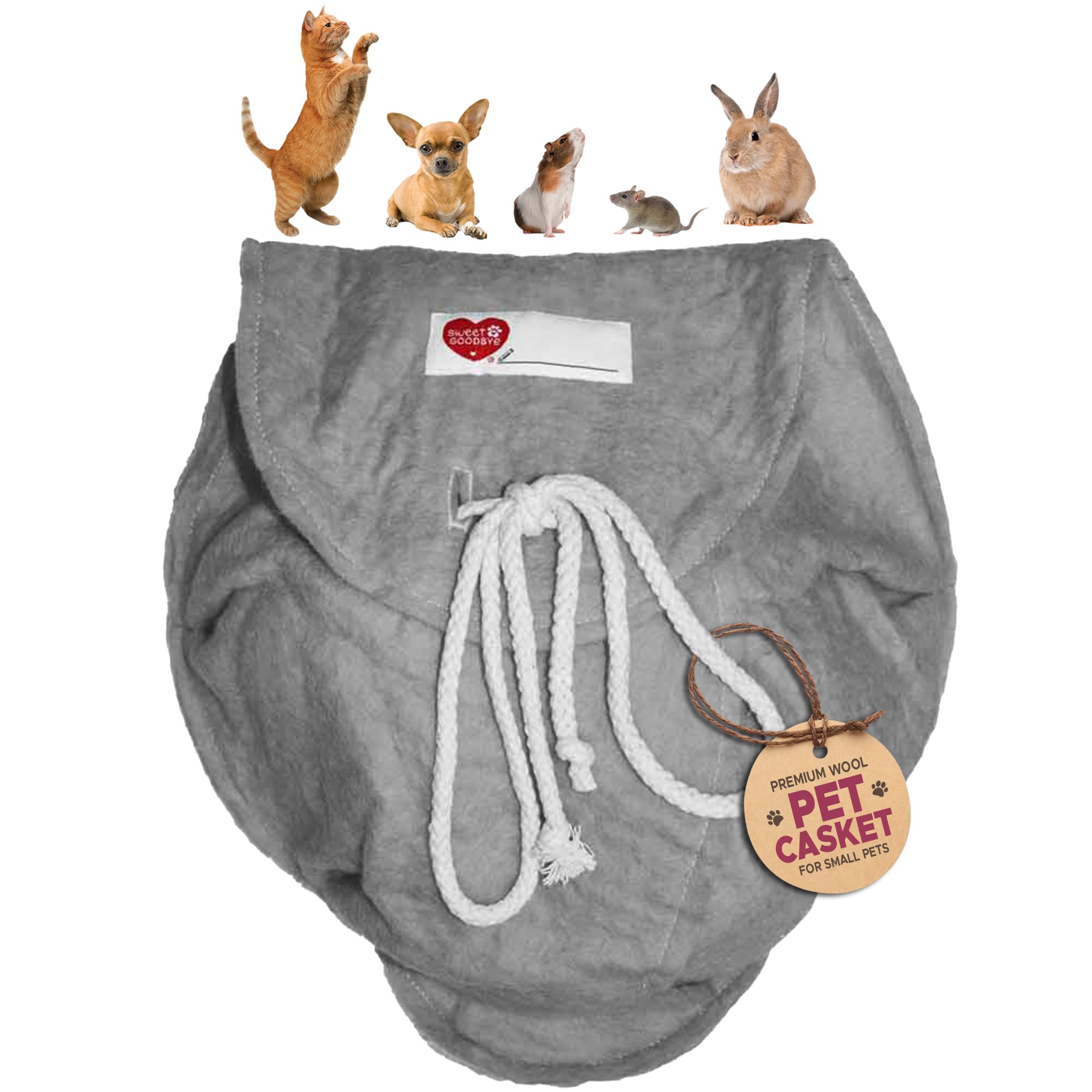 Sweet Goodbye Cloud Pet Burial & Cremation Kit (Medium, Grey) — image 1