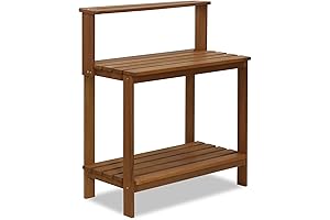 Furinno Tioman Outdoor Patio Hardwood Potting Bench