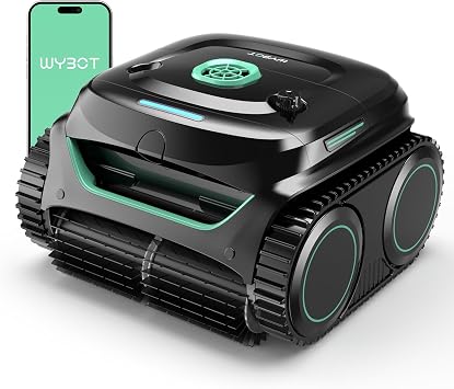 41% off: WYBOT C2 Cordless Robotic Pool Cleaner, Pool Vacuum for Inground Pools | Dual Filter with …