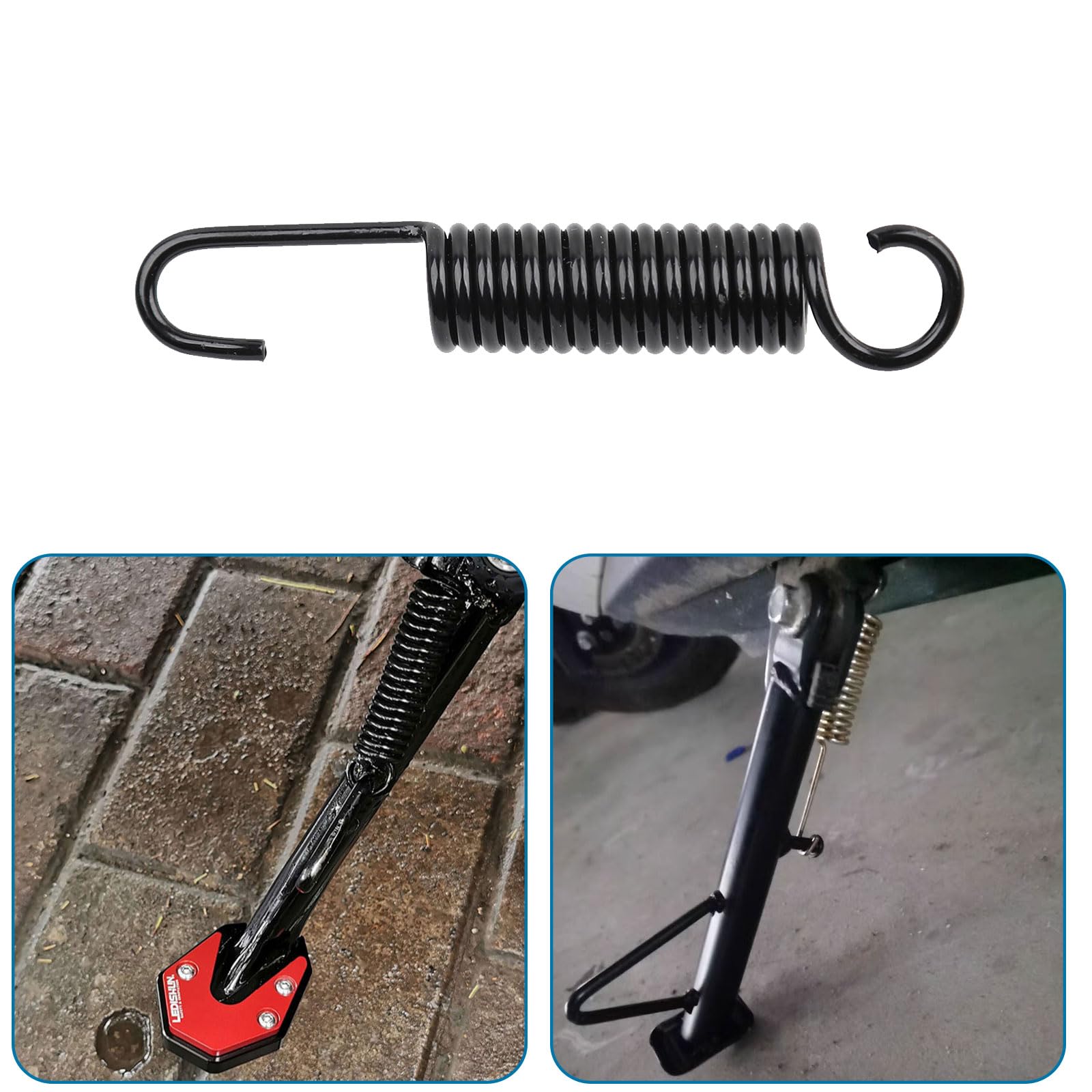 Side Stand Return Spring For Zündapp, Puch, Kreidler, Hercules Mopeds - 95mm, 12mm Diameter 5 thumbnail image