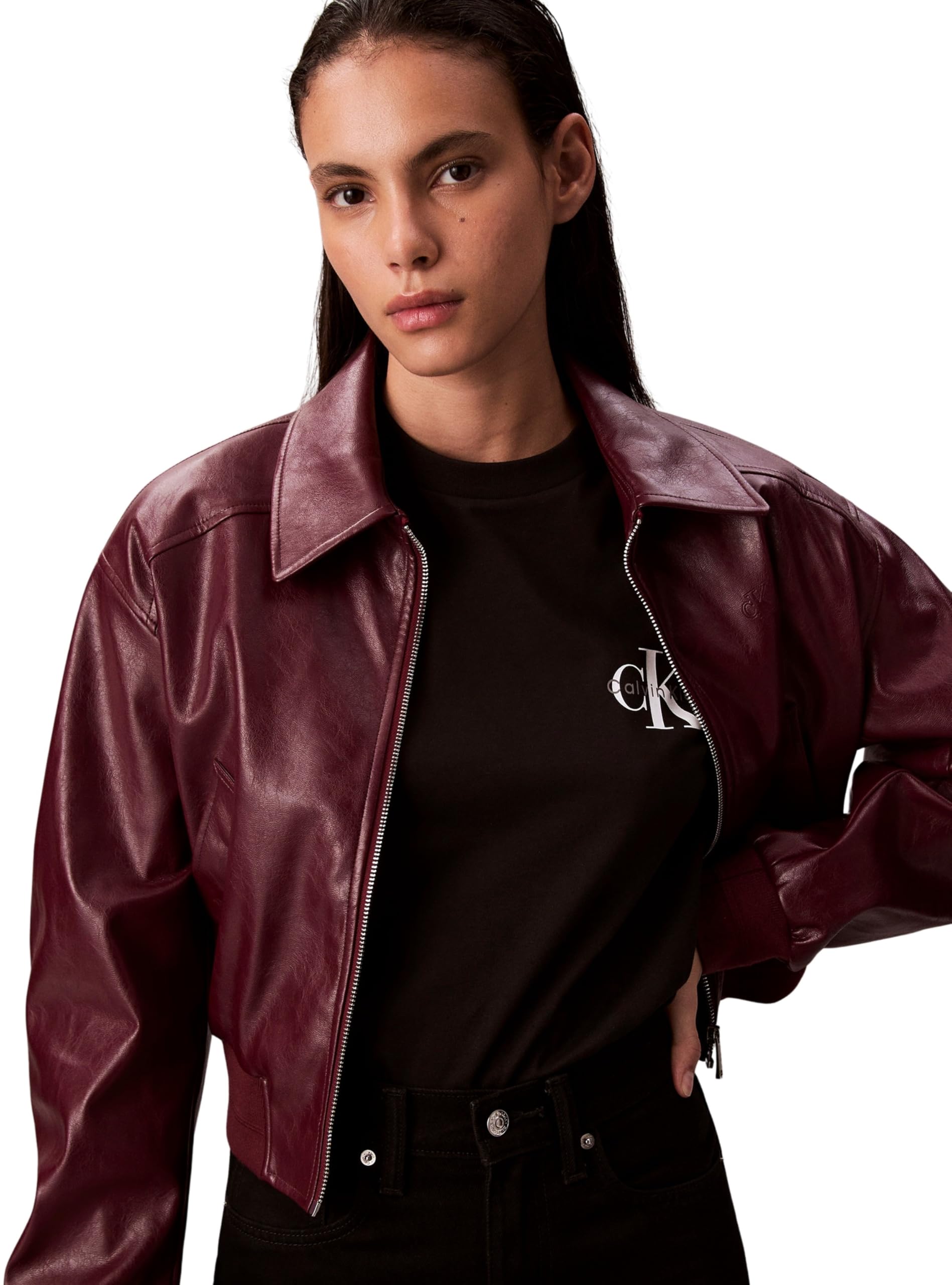 Calvin Klein Damen 2er Pack T-Shirts Kurzarm Logo Tee mit Rundhalsausschnitt