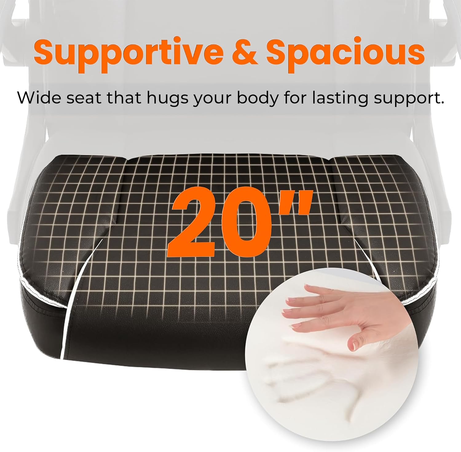 NEO CHAIR Office Desk Computer Chair Ergonomic Executive Mid-Back Leather Gaming Chair with Adjustable Flip-Up Armrests Wheels Swivel for Home Study Task (Brown) - Image 5