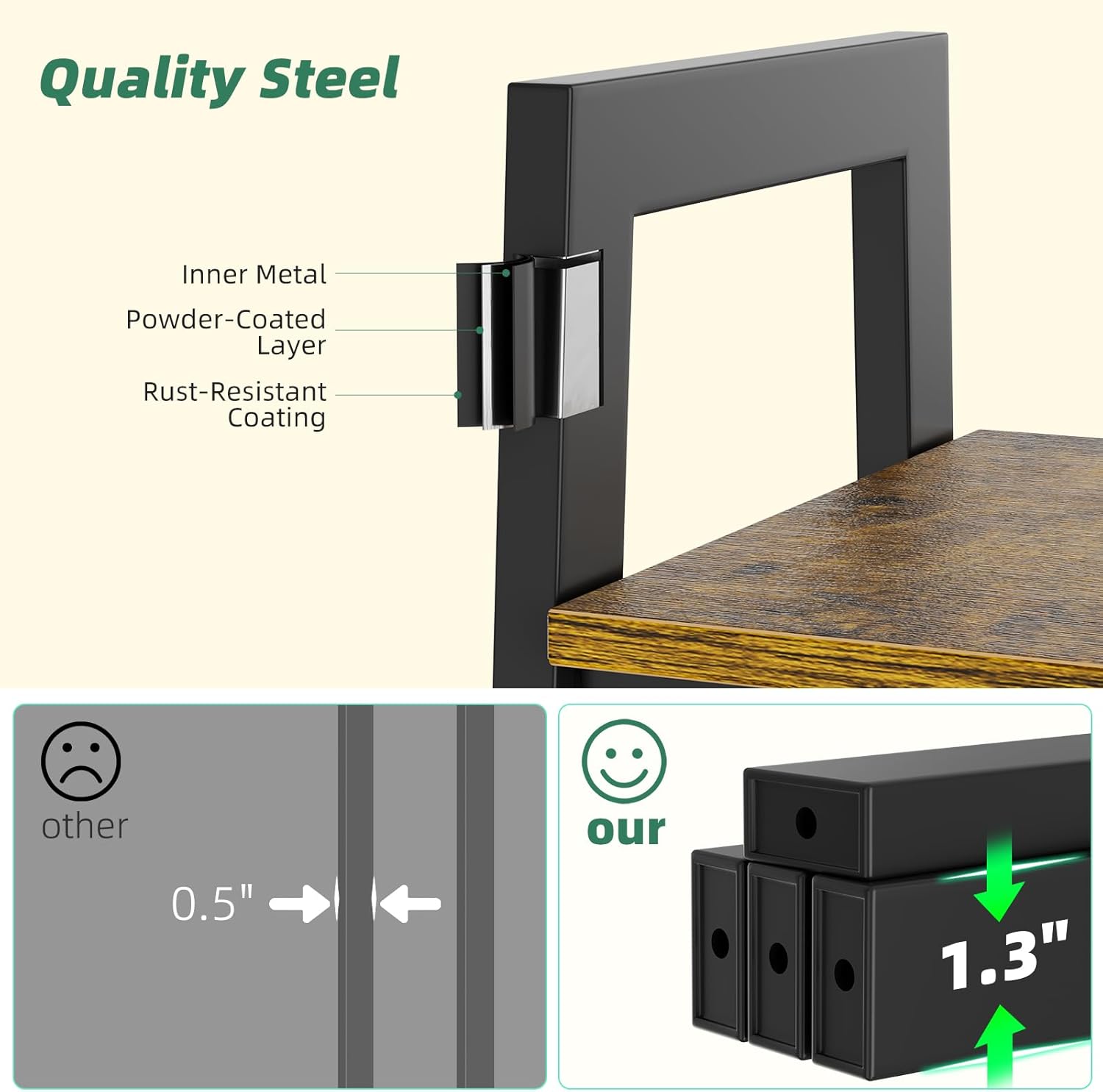 Simple Trending Tall Plant Stand Indoor with Grow Lights, 4 Tier Metal Plant Shelf for Multiple Flower Planter, Heavy Duty Ladder Plant Display Holder for Home Patio, Black
