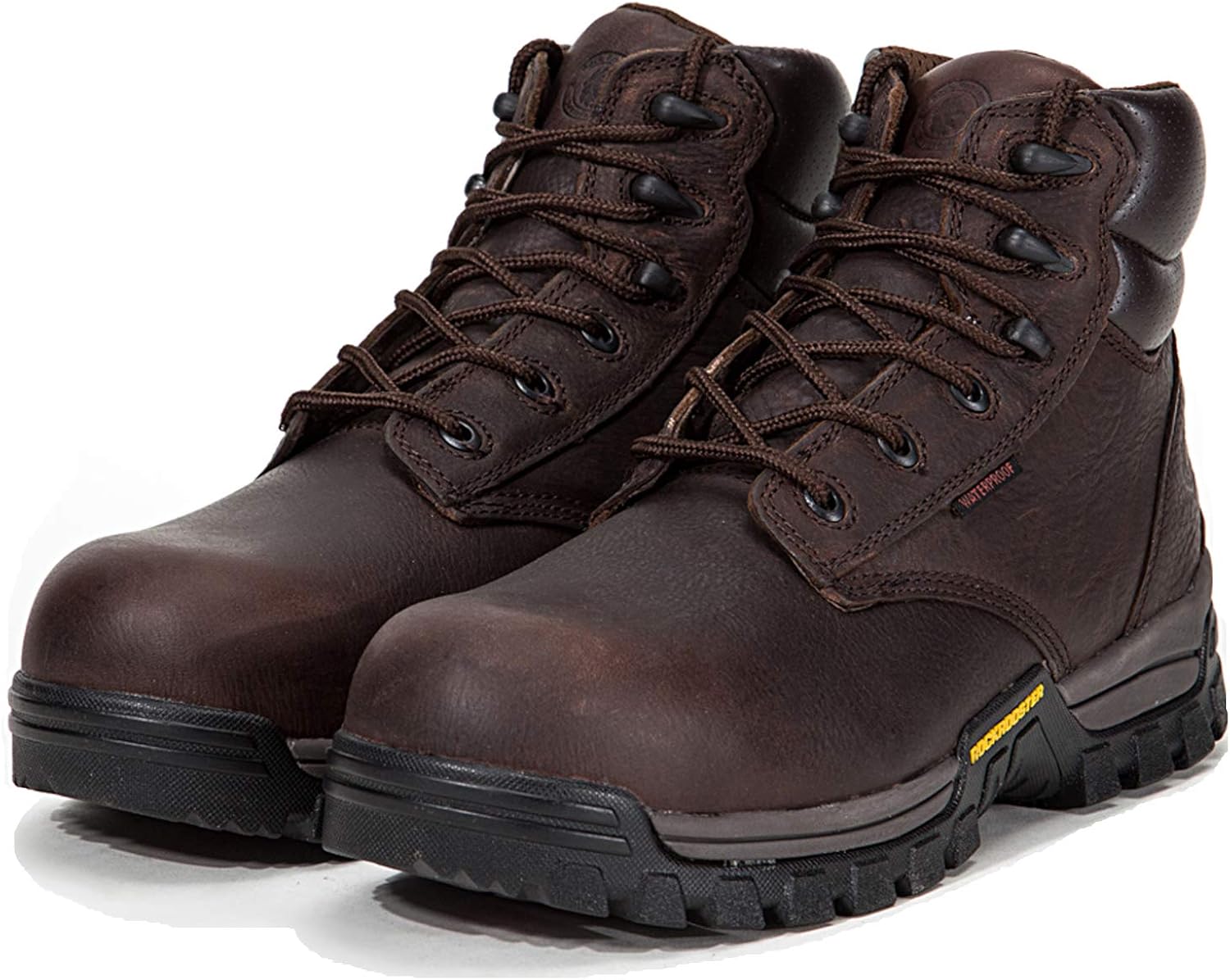 ROCKROOSTER Work Boots for Men, Composite/Soft/Steel Toe Waterproof Safety Working Shoes