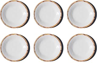 Bamboo Rim NewWave Melamine Dinner Plate