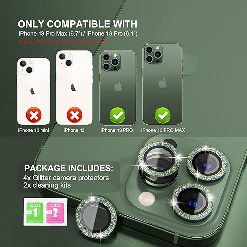 Miniatura 84 de Choiche Protector de lente de cámara compatible con iPhone 14 Pro/iPhone 14 Pro Max, protector de pantalla de vidrio templado 9H, accesorios