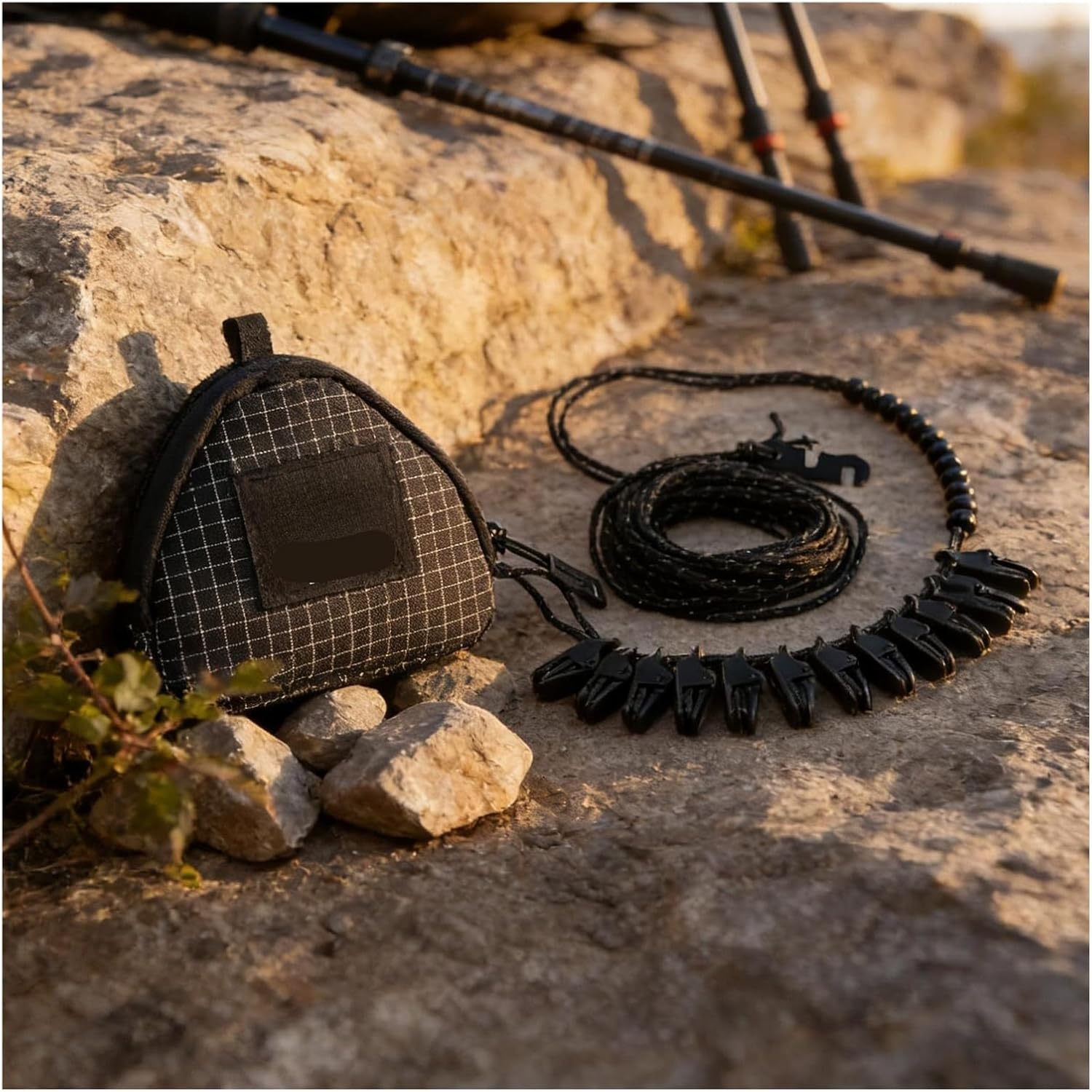 Portable Clothesline Reflective Drying Rope with Clips Travel Clothes Line for Cruise for Camping Accessories