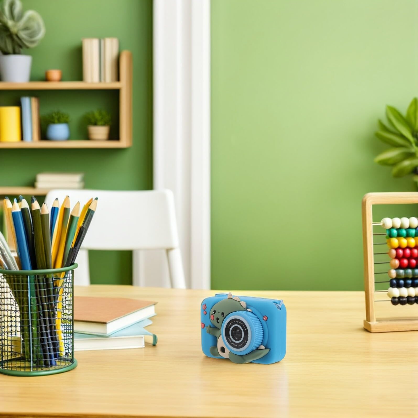 Macchina Fotografica Digitale Cartone HD per Foto e Video | Doppia Lente Anteriore e Posteriore, Abs con Silicone, Portatile Compatta per Bambini e Principianti