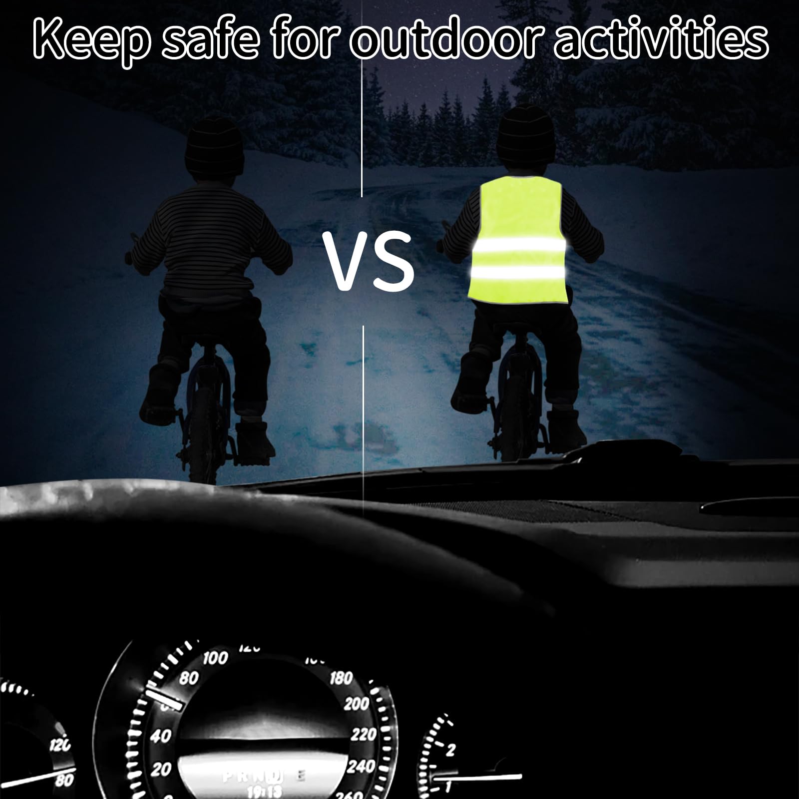 KIPTVO 2PCS Hi Vis Vests for Kids Kids High Visibility Reflective Vest, High Vis Vests - Image 4