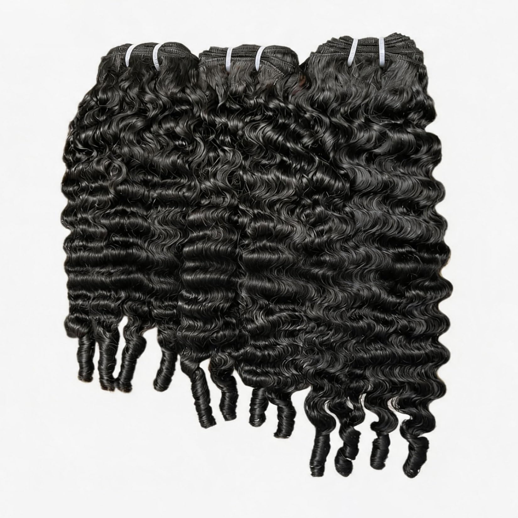 Capelli Umani Mossi Birmani 1 FASCIO Capelli Umani Bagnati e Mossi Fascio Capelli Brasiliani Vergini Non Lavorati Capelli Remy Ricci Tessitura Estensioni Neri Naturali per Donne,28inch