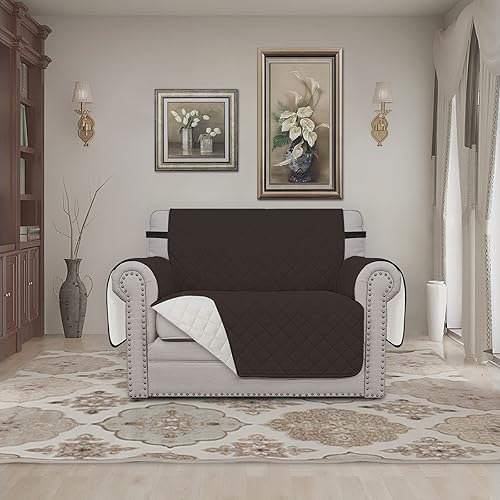 Miniatura 524 de Easy-Going - Funda reversible para sofá, resistente al agua, con varillas de espuma y correas elásticas, protector de muebles para mascotas y perros