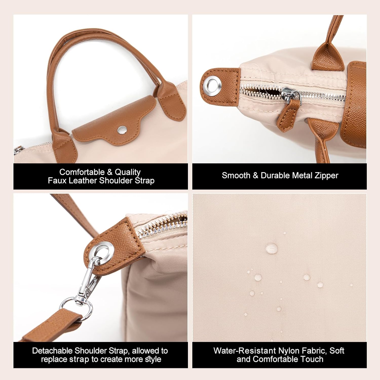 Long Keeper Mini Crossbody Bag for Women Casual Lightweight Small Nylon Tote Bag Ladies Shoulder Purses & Handbags With Strap