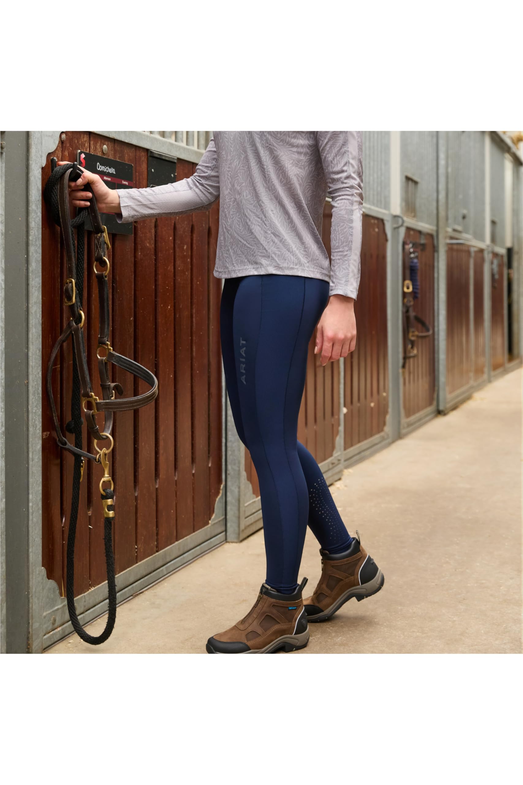 ARIAT Damen Terrain Zip H2O palm brown 38
