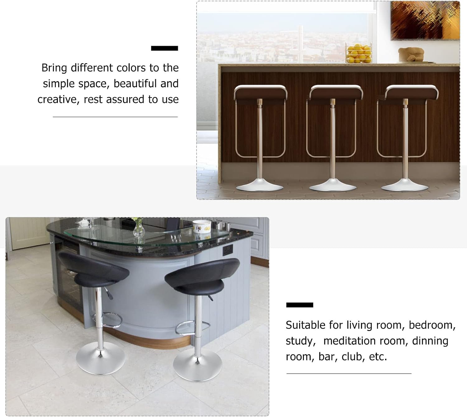 Homoyoyo 1pc Bar Base Steel Practical Replacement Aluminum Boat Barstool Turntable Plate Kitchen Chair Rack for Restaurant Stool Table Duty Holder Swivel Round Premium Counter Cabinet
