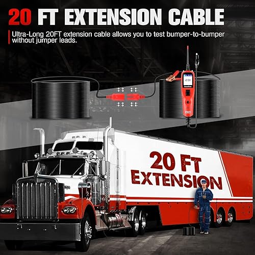 Miniatura 5 de Autel PowerScan PS100 Kit de sonda de circuito de alimentación – Herramienta de diagnóstico del sistema de circuito de automóvil de 12 V 24 V,