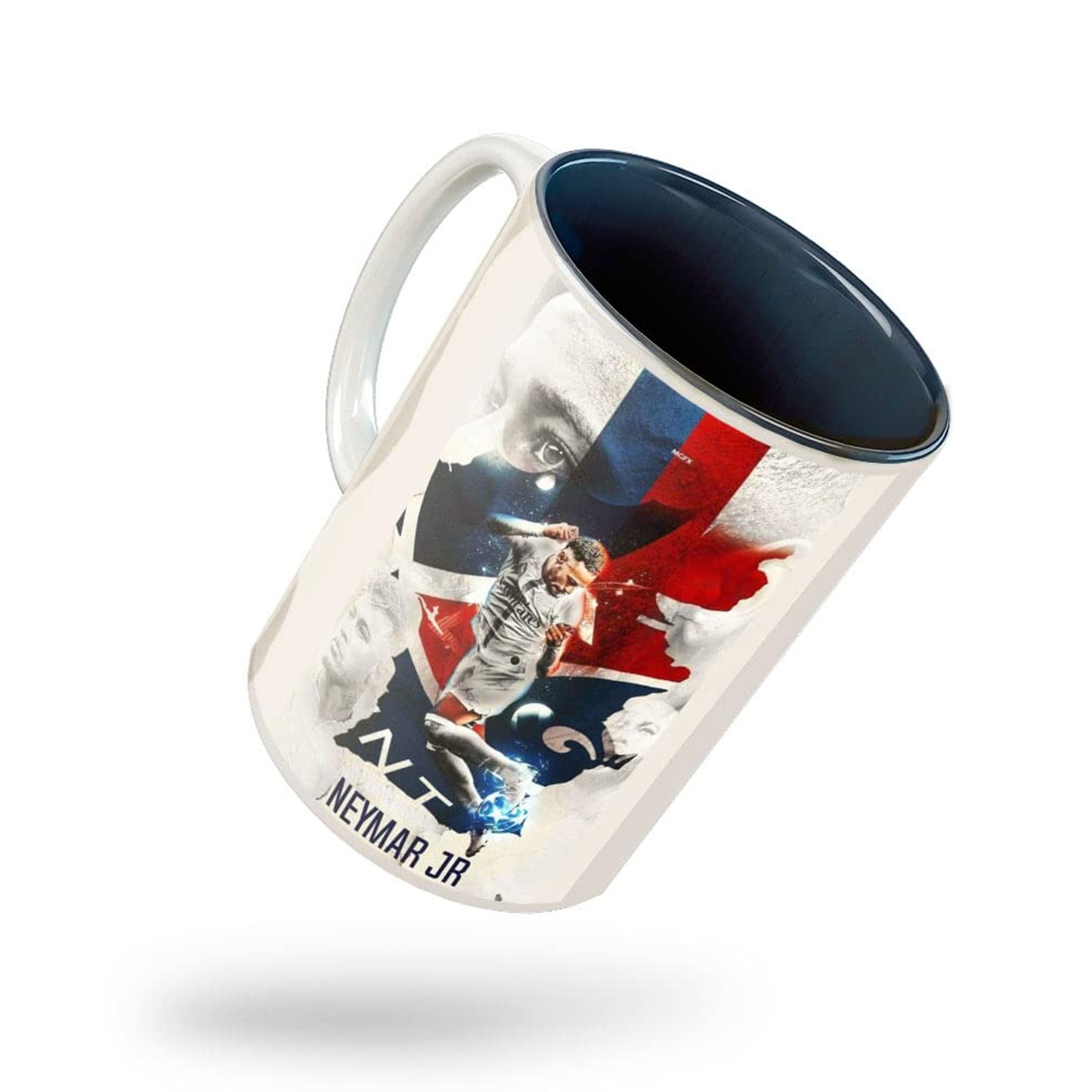 Tee Mafia Neymar Jr Mug with Print| White Mug |Neymar JR Coffee & Tea Mug| Neymar Mug| Football Mug