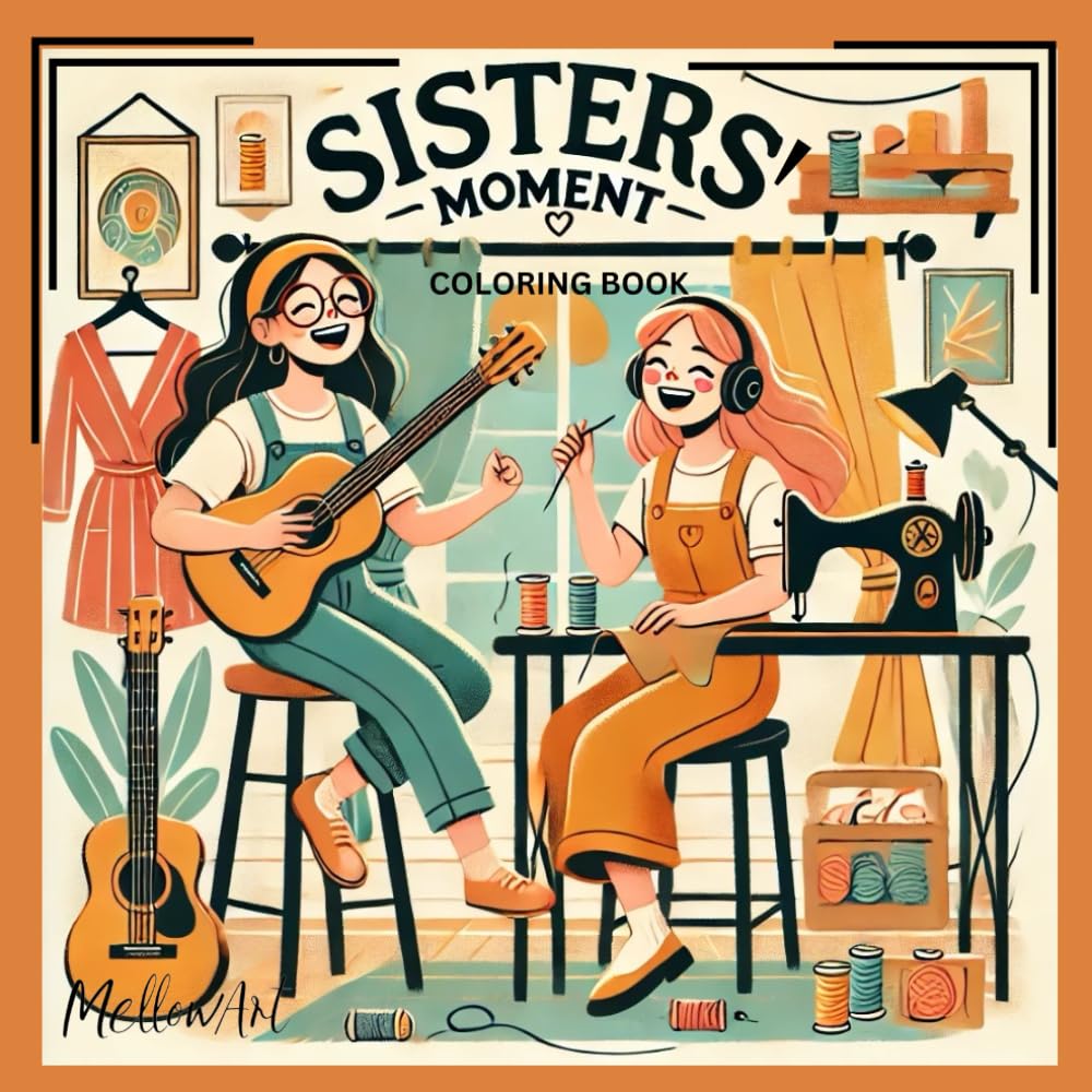 Sisters' Moments: A Heartwarming Coloring Book for Adults and Teens Celebrating Special Times Together