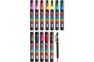 Uni Posca PC-5M Medium Tip Paint Marker Set