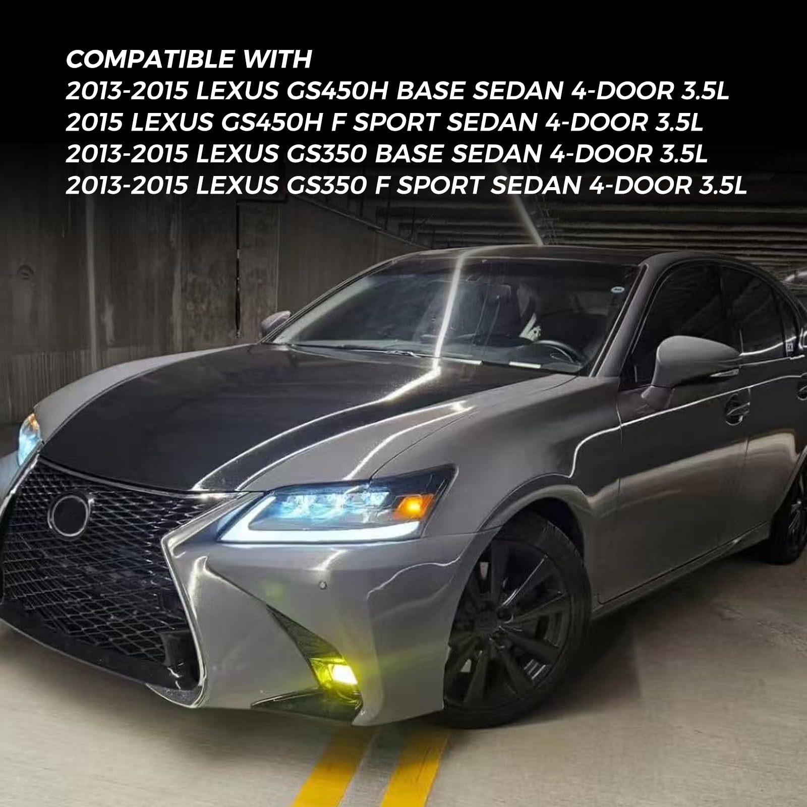 Versuns LED Headlight Assembly for 2013-2015 Lexus GS250 GS350