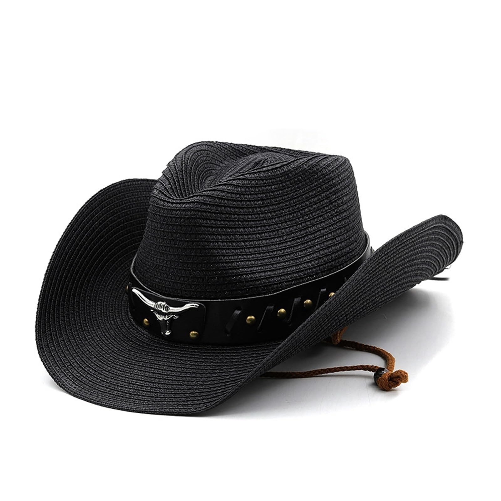Fasksh Sombreros de sol para mujer para cabezas extragrandes, sombreros de sol grandes para mujer, sombreros de sol para mujer, sombreros de playa para vacaciones (color negro), Negro, Talla única