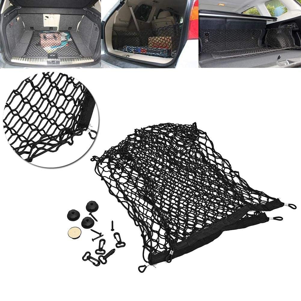 Lasthebenetz - Auto-Kofferraumnetz, Hochleistungs-LKW-Bett-Netz, Verstellbares Gepäcknetz, Dehnbarer Organizer Aus Nylon-Mesh, Für Autodachaufbewahrung, Kofferraum, SUV, Van, Wohnmobil