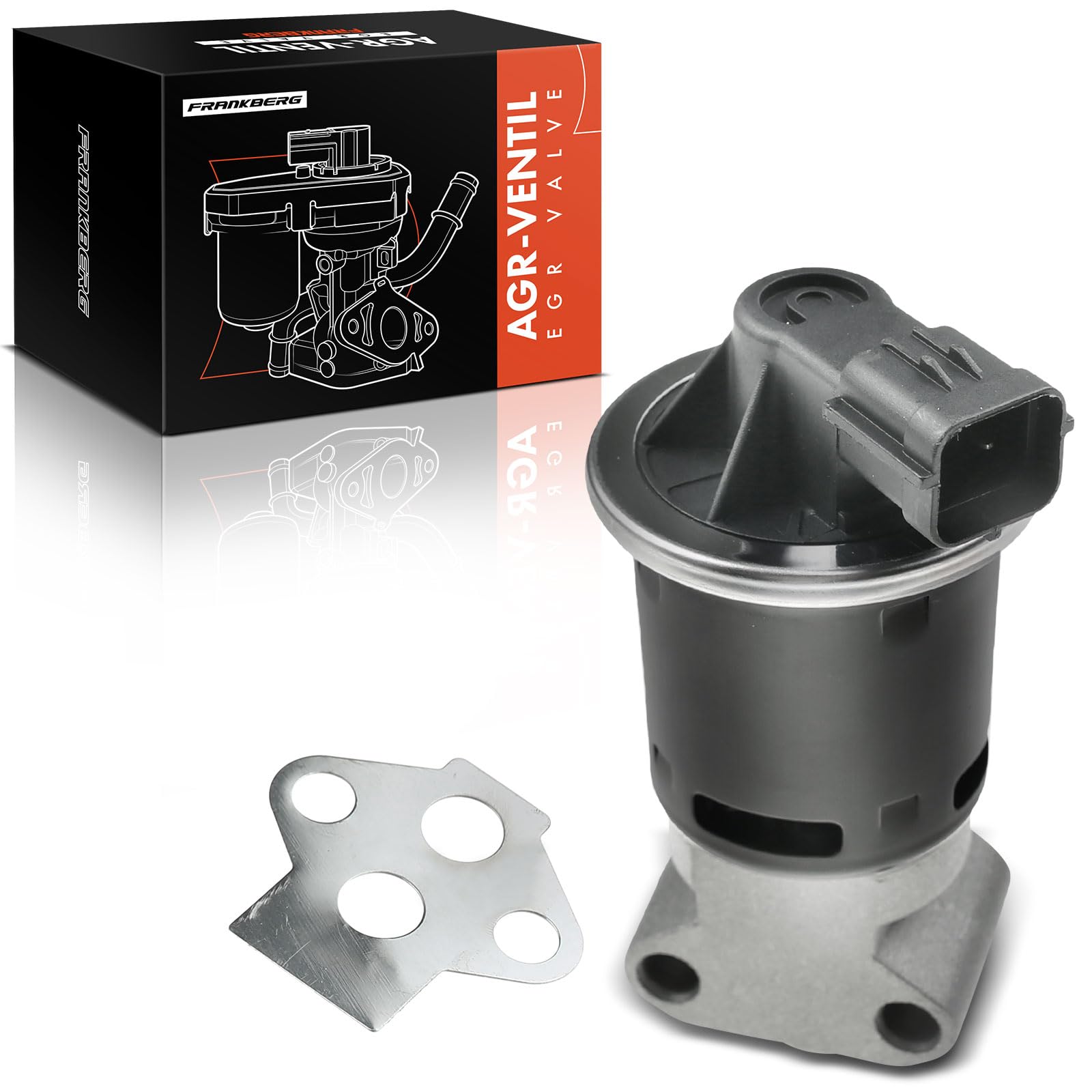 Frankberg Raffreddatore valvola EGR per ricircolo dei gas di scarico | Compatibile con: Kalos KLAS, Aveo/Kalos Hatchback T250 T255, Aveo/Kalos Berlina T250 T255, Kalos berlina KLAS, Matiz KLYA