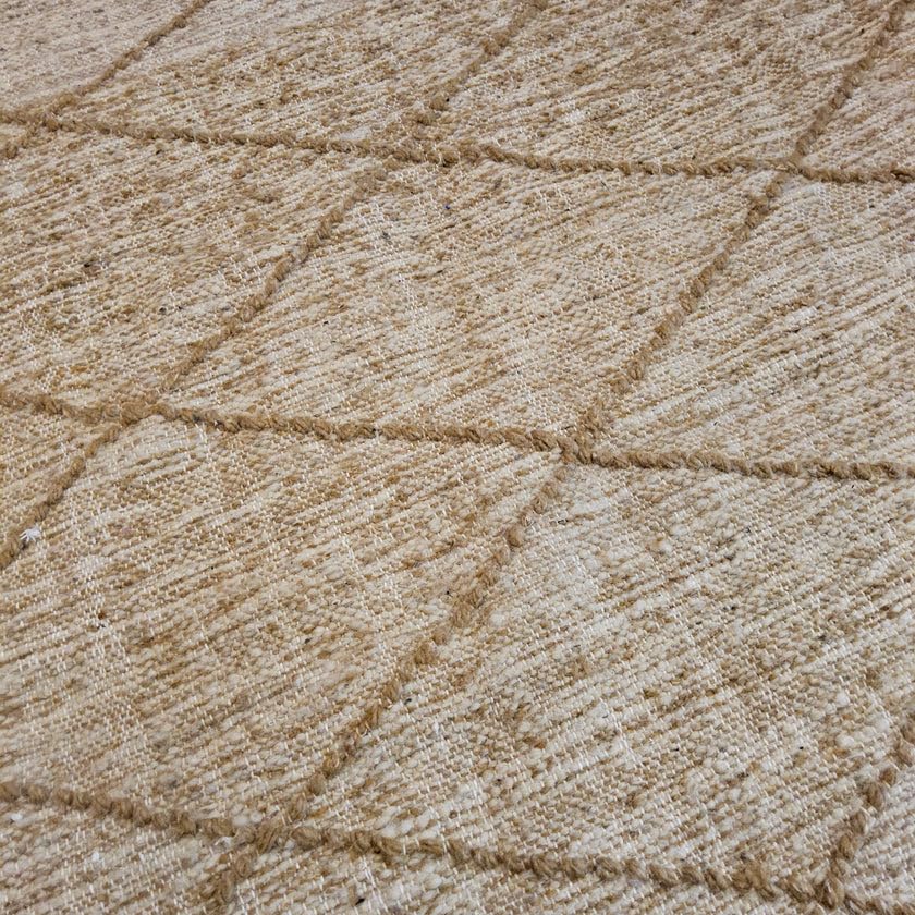Générique Tifinagh Shop - Tapis Berbère Kilim Zanafi Authentique – 100% Laine - 150 x 102 cm – Pièce Unique Artisanale du Maroc
