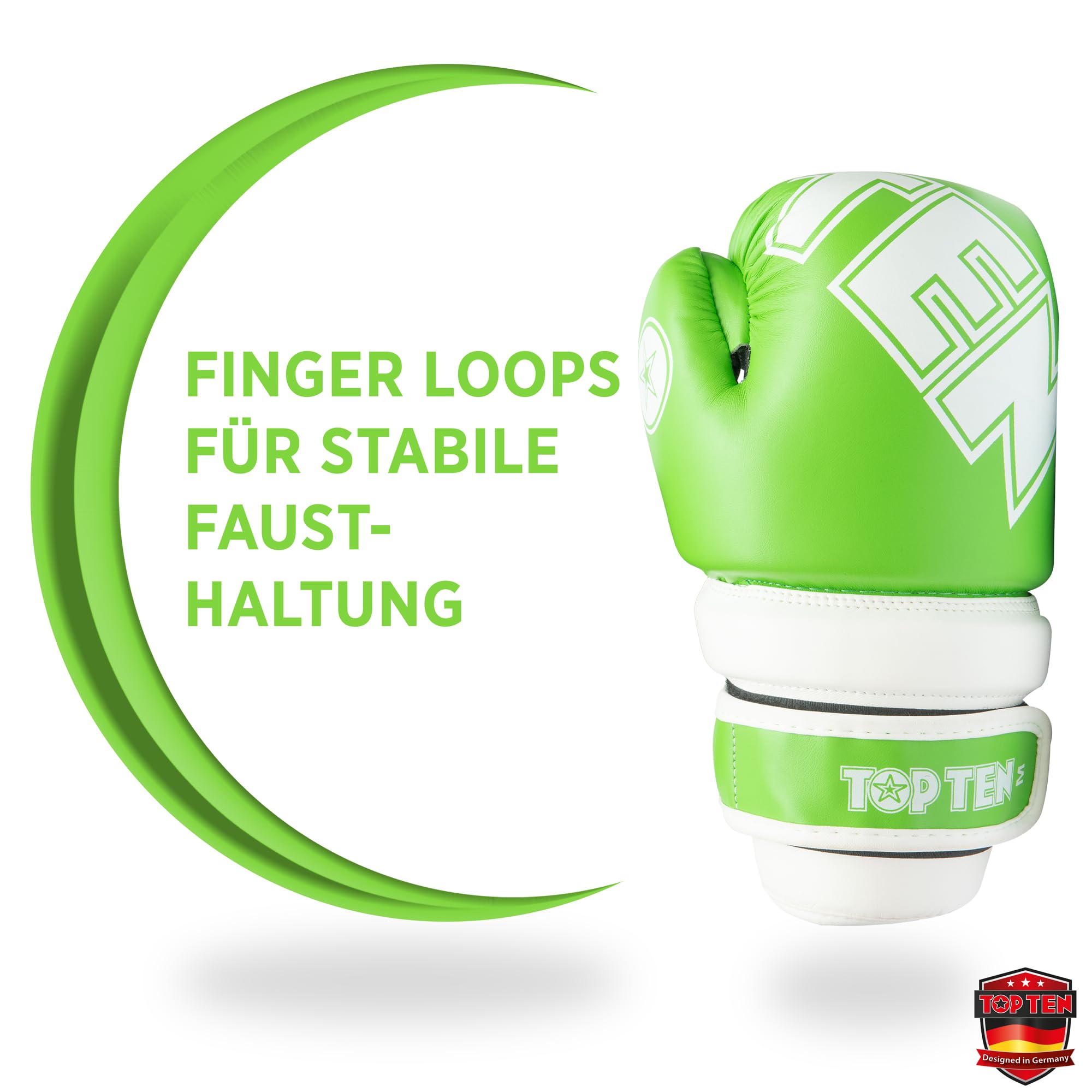 Pointfighter „Glossy Block“ - grün-Weiss, Gr. M