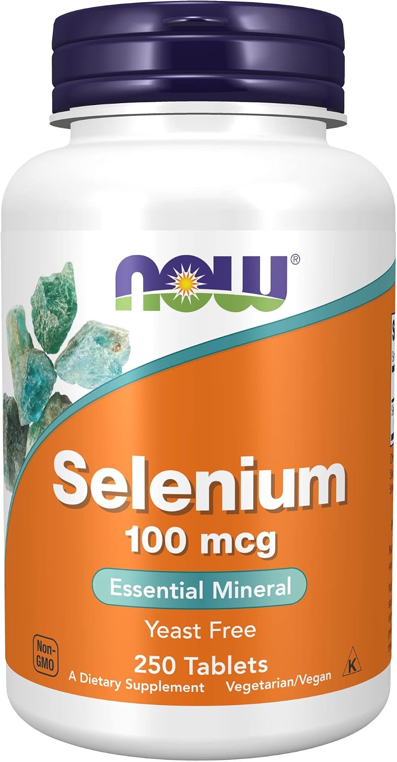 NOW Supplements, Selenium (L-Selenomethionine) 100 mcg, Essential Mineral*, 250 Tablets