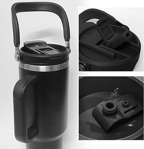 Miniatura 5 de Flip Straw Lid, 40 oz Replacement lid Compatible with Stanley Quencher Travel Tumbler 40 oz Cup Lid, Flip lid Compatible with stanley 40 oz Tumbler