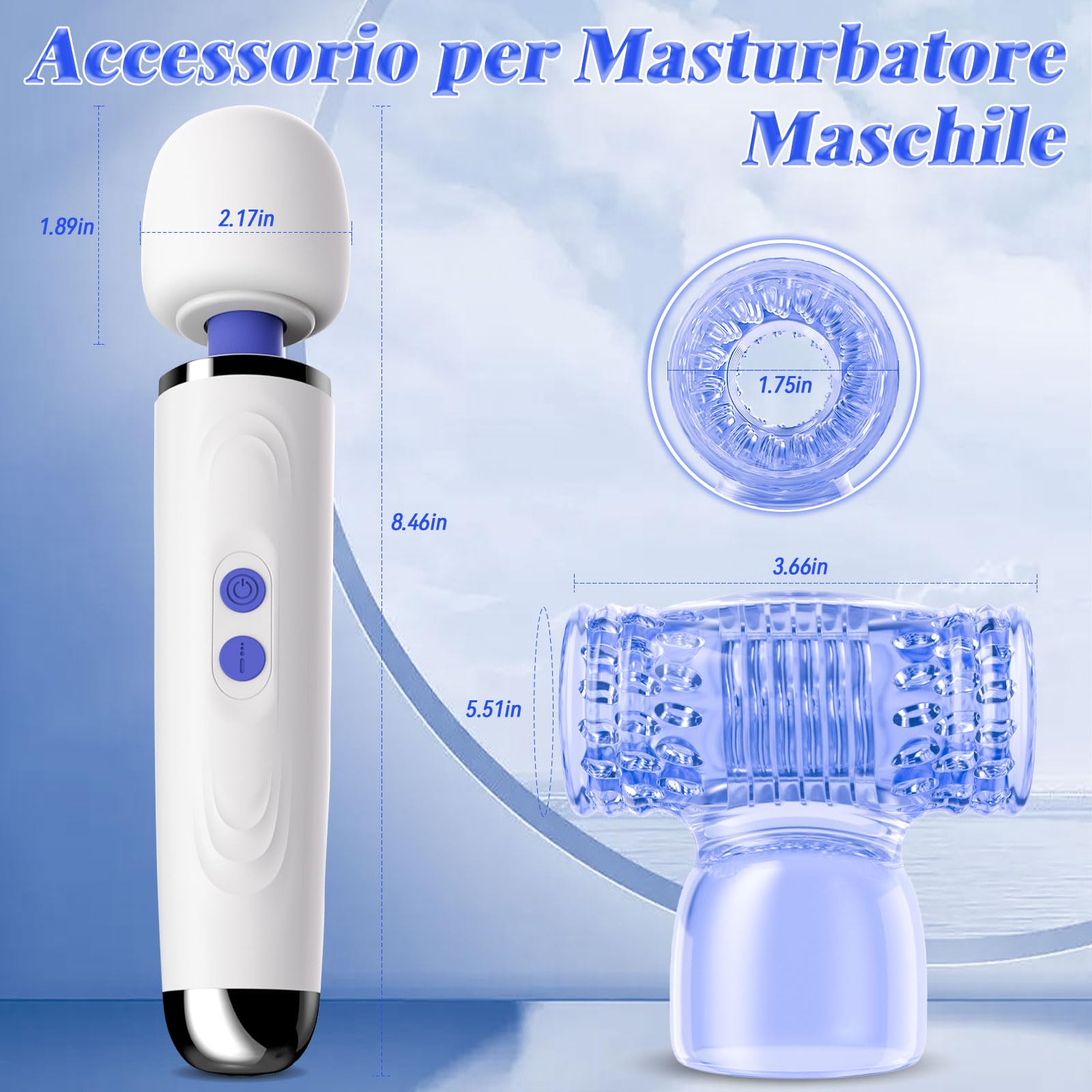 Vibratore Sex Toys Donna Uomo con Accessorio Masturbatore Maschile, Vibratoreper Donna Professionale Masturbatore Uomo con 9 Modalità, Vibratore Massaggiatore Clitoride Sexytoysys per Uomo Coppia