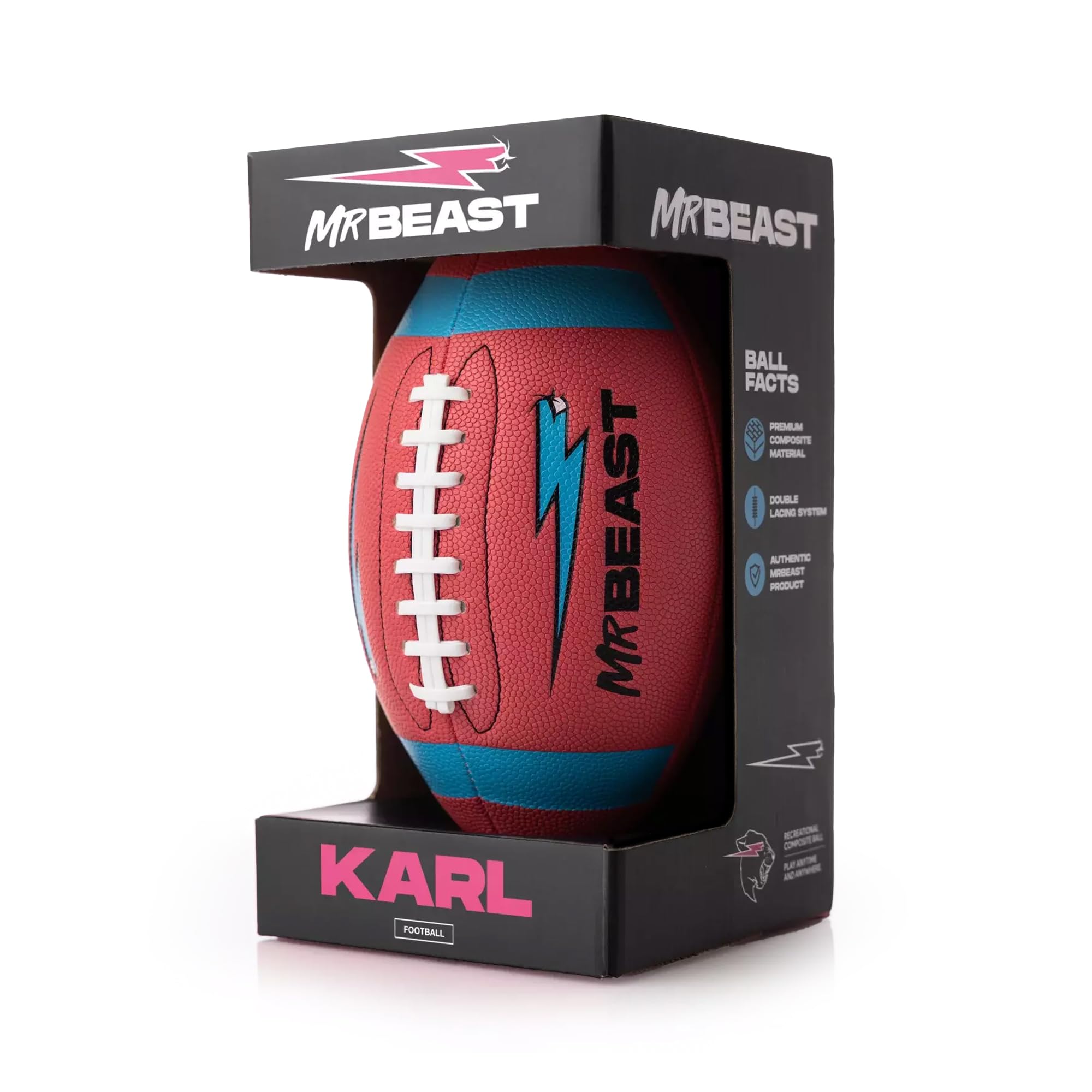 MrBeast Active Sports Ball, Premium Composite Material for Indoor and Outdoor Play, Durable Design