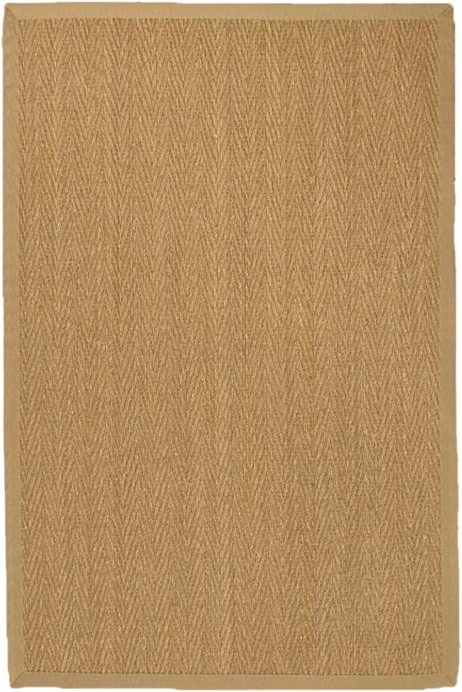 Natural Area Rugs 100% Natural Fiber Handmade Four Season Natural Seagrass Rug, 8' x 10' Sage Border