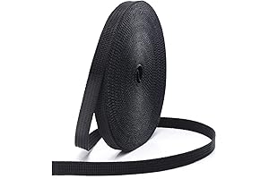 CooBigo Nylon Webbing: 3/8 Inch Strong Straps for Outdoor Crafting