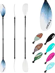 Raquete de caiaque ajustável com eixo de carbono e lâmina de PP disponível em remos de caiaque leves flutuantes de 220-230/220-240/230-250 cm com padrão original