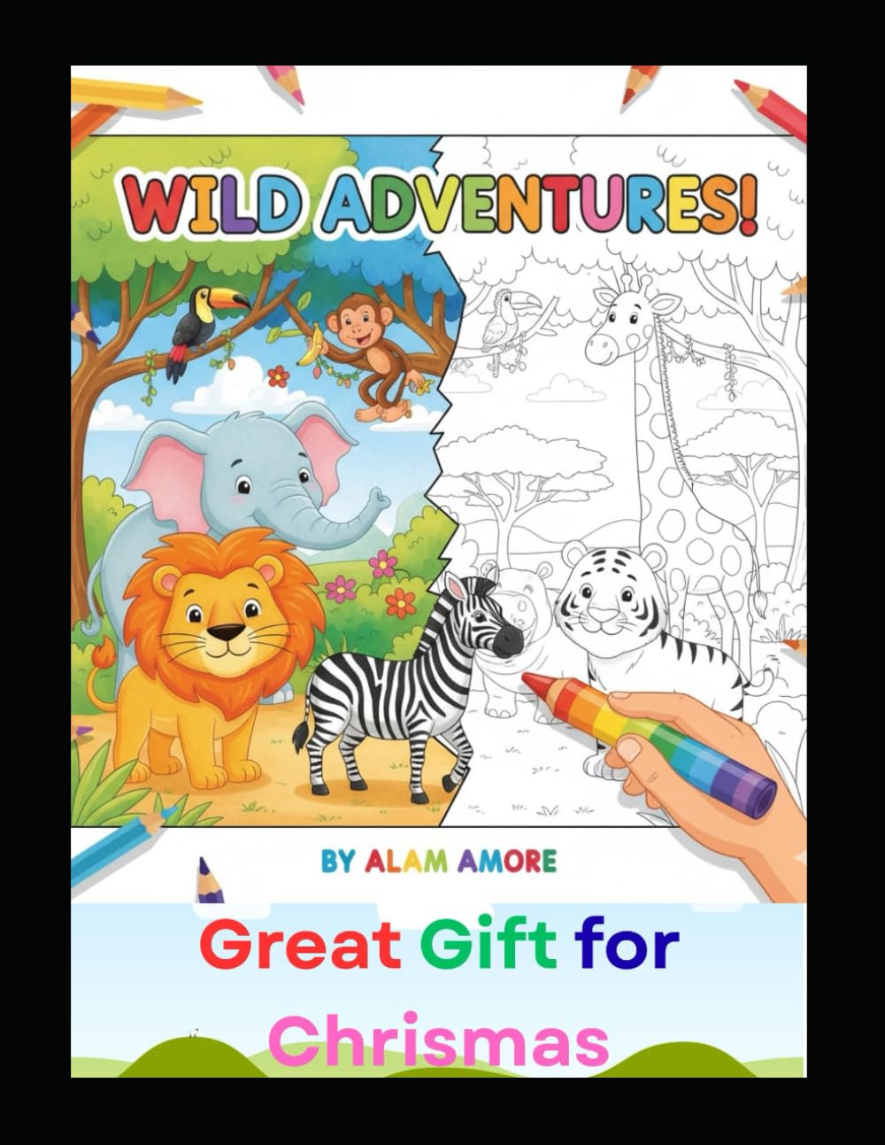 Wild Adventures coloring books for kids