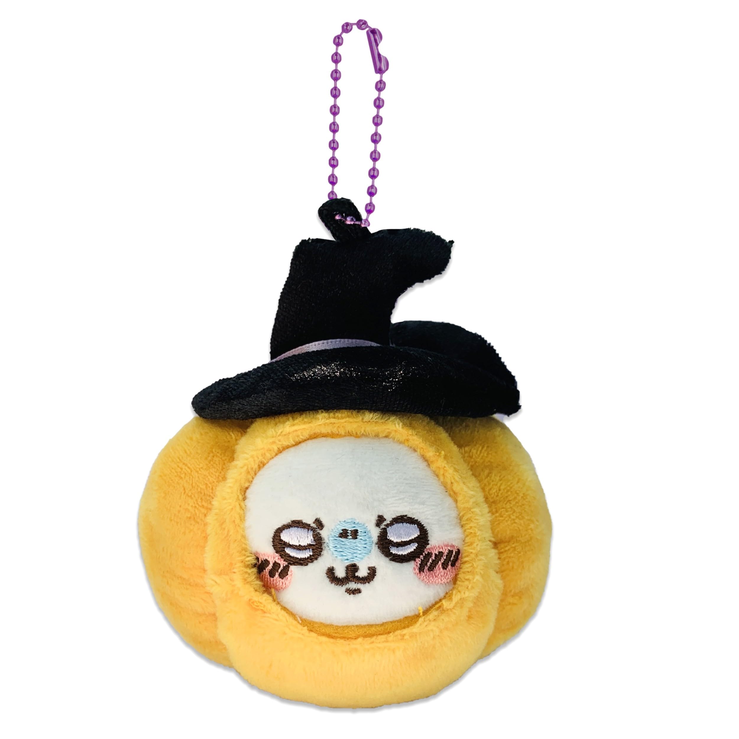 Roffatide Chiikawa Pumpkin Plush Keychain Gifts for Women Halloween Perfect Halloween Keychain for Girls Boys Cool Stuff - momo