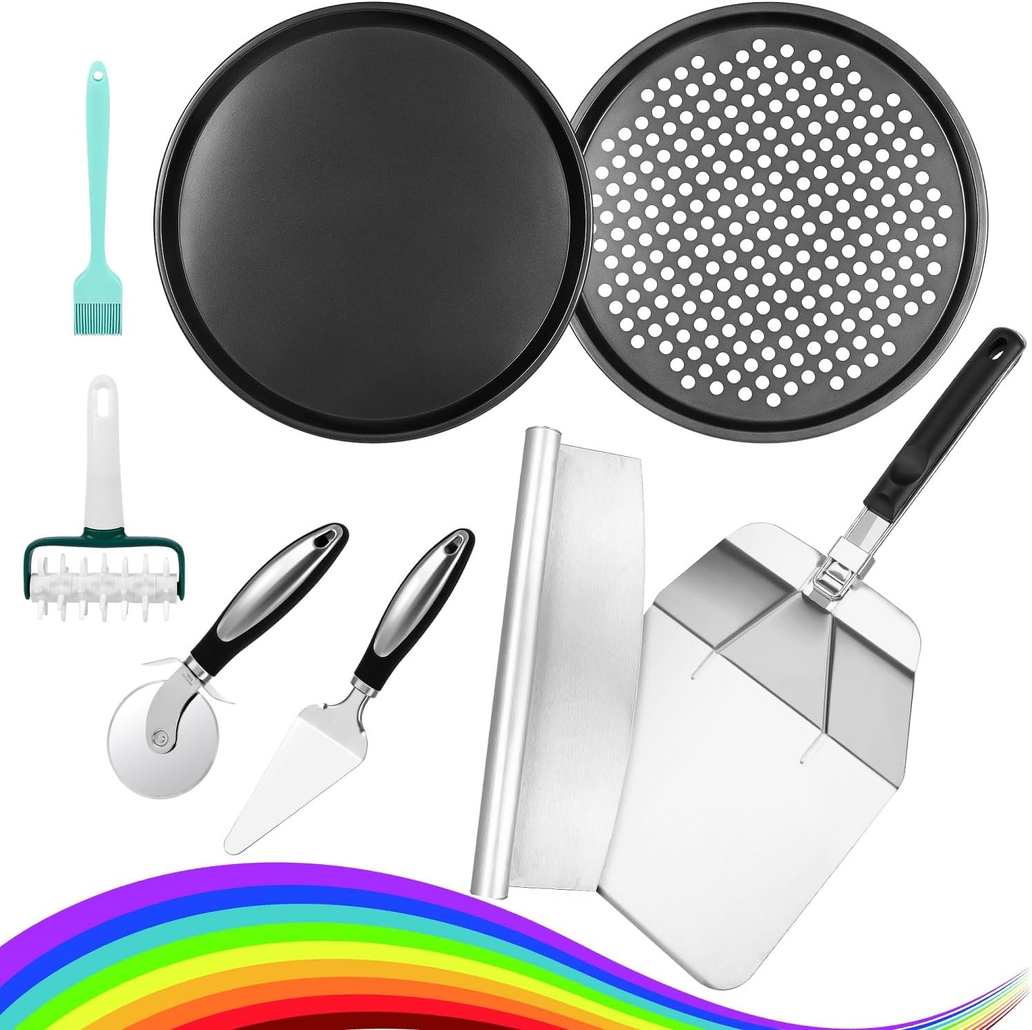 pizza making kit,Pizza making tools,Pizza Cutter Pizza Peel Pizza Pan Set,12″*14″Pizza Peel,12″Pizza Pan,14″Pizza Cutter Rocker(8PC) pizza making kit,Pizza making tools,Pizza Cutter Pizza Peel Pizza Pan Set,12″*14″Pizza Peel,12″Pizza Pan,14″Pizza Cutter Rocker(8PC)