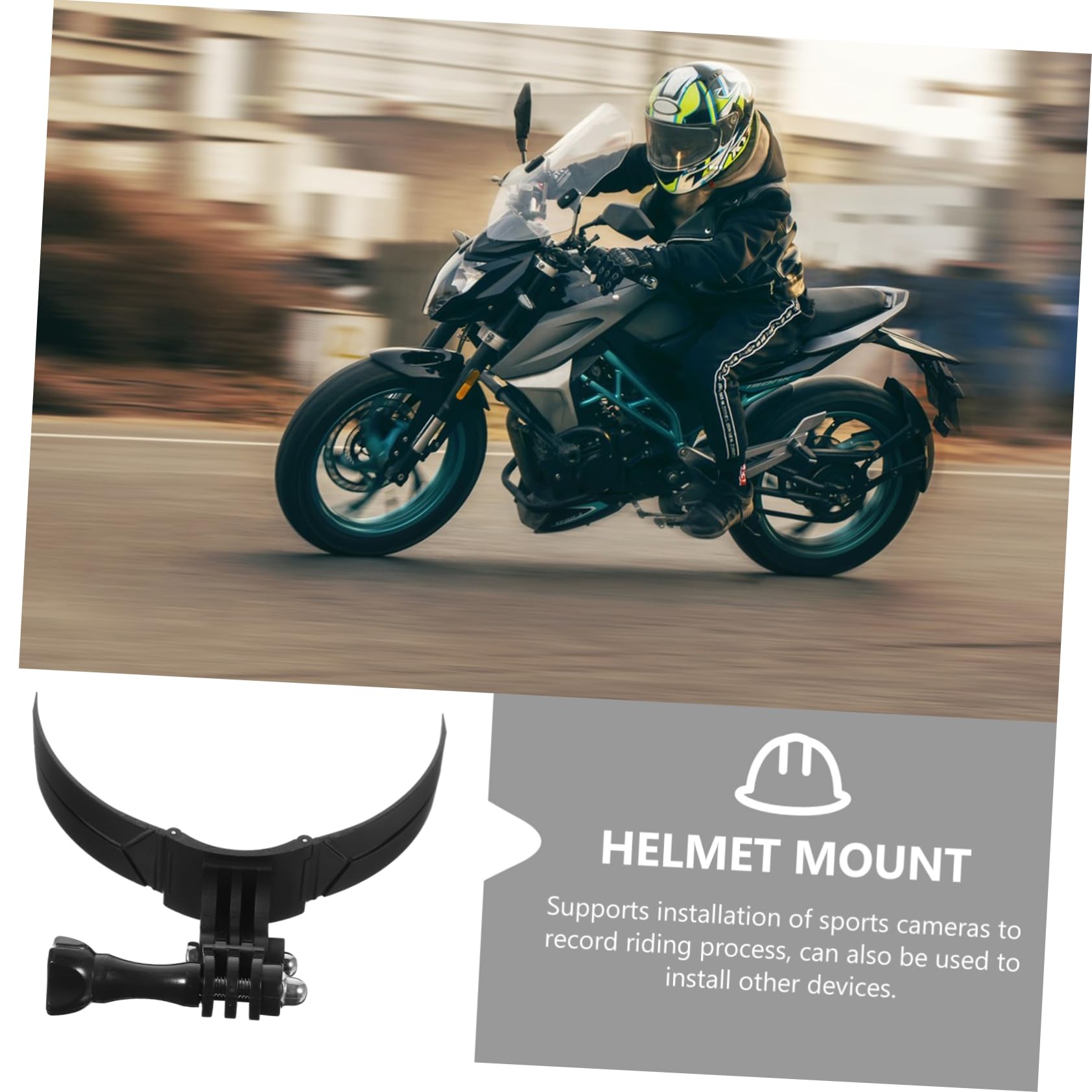 GLEAVI 5piezas Soporte para Cámara De Casco De Motocicleta Montaje De Barbilla Instalación y Ligera Compatible Deportivas