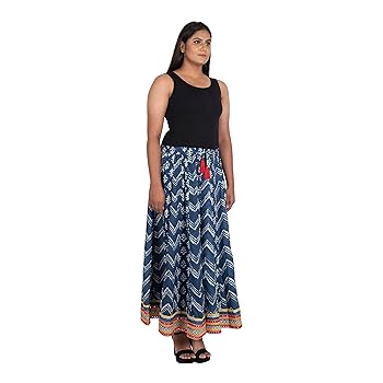 Buy Vastra Nidhi Women's Maxi Skirt (XL_Indigo 8) at Amazon.in Buy Vastra Nidhi Women's Maxi Skirt (XL_Indigo 8) at Amazon.in