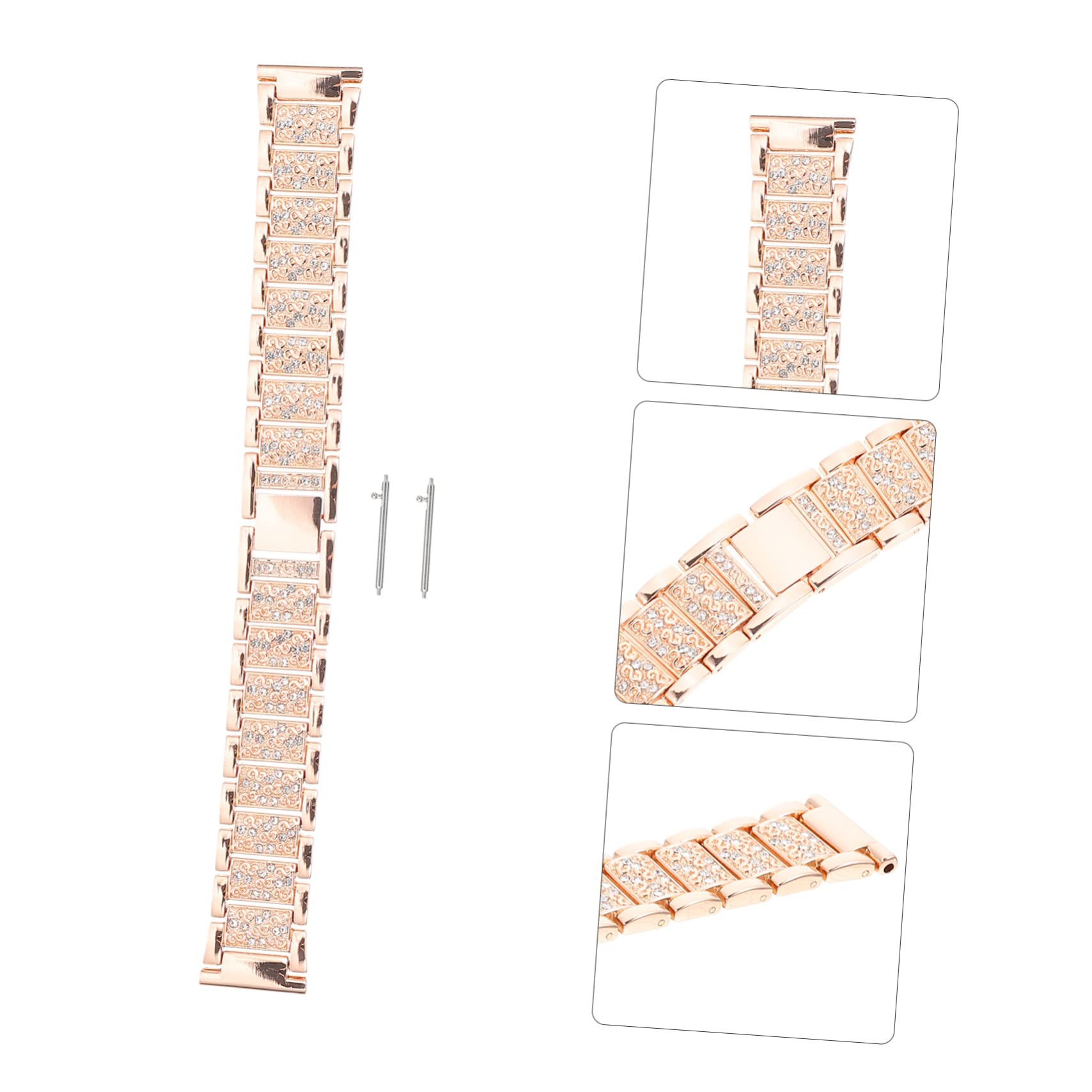 jojofuny 5 Piezas Galaxywatch4 3D Cinturón De Acero Inoxidable Ajustable