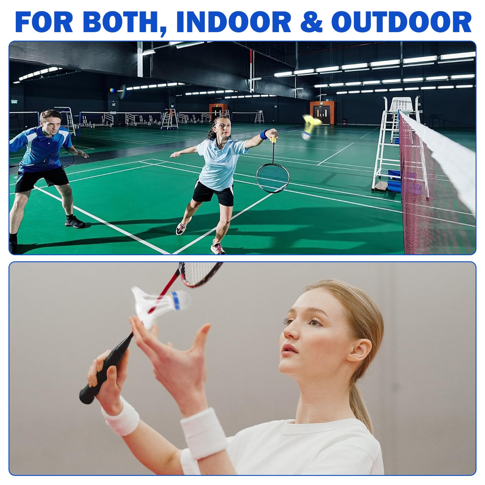 6 Pezzi Volano Badminton Antivento in Nylon Birdies Ideale per Principianti Famiglie e Professionisti Palline da Badminton con Grande Elasticità e Durata Badminton